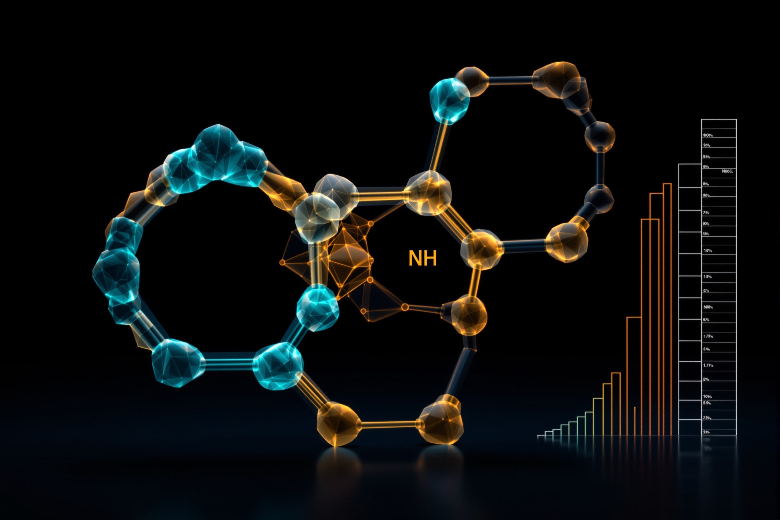 Molecular orbitals of benzene with an energy-level diagram